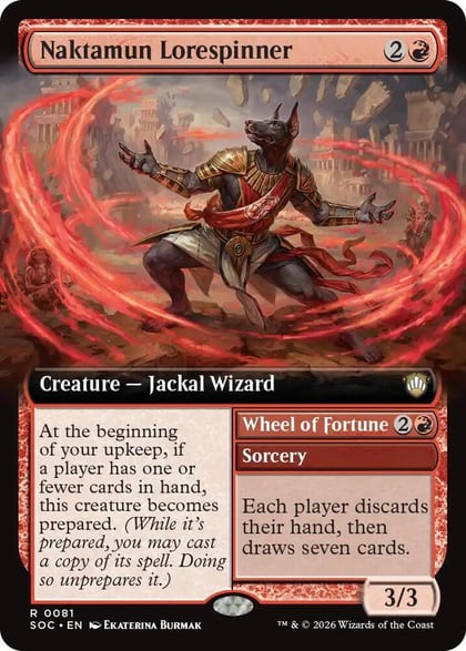 Naktamun Lorespinner (Extended Art), Commander: Secrets of Strixhaven 81