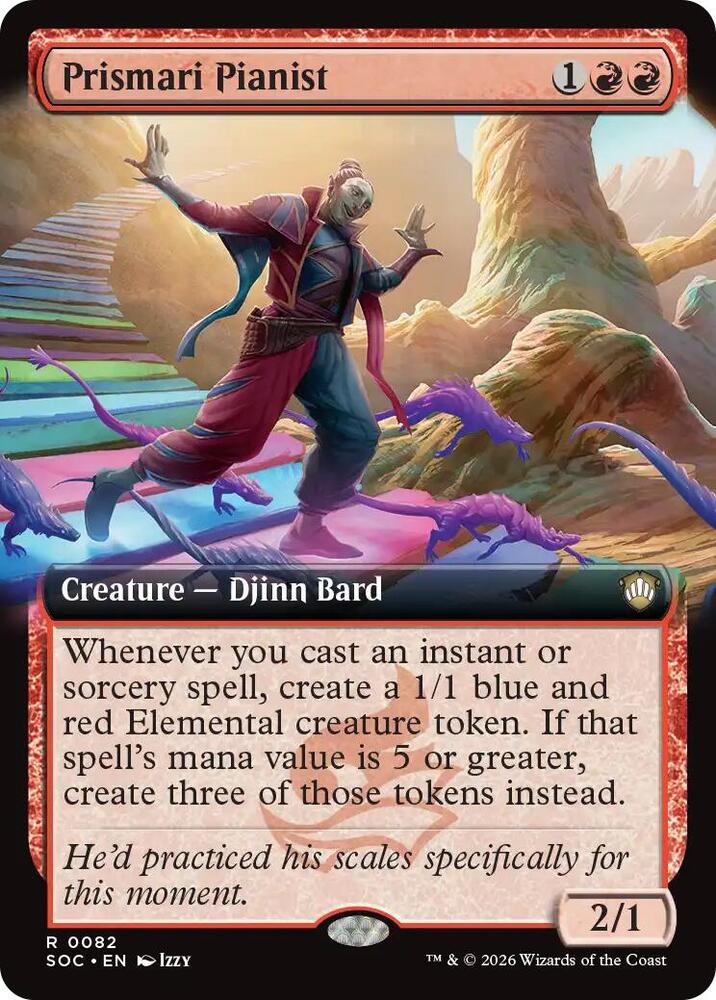 Prismari Pianist (Extended Art), Commander: Secrets of Strixhaven 82