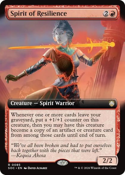 Spirit of Resilience (Extended Art), Commander: Secrets of Strixhaven 85