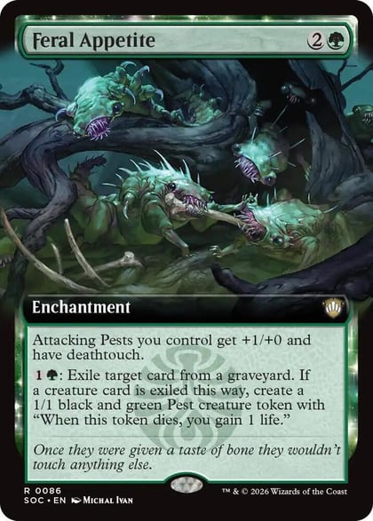 Feral Appetite (Extended Art), Commander: Secrets of Strixhaven 86
