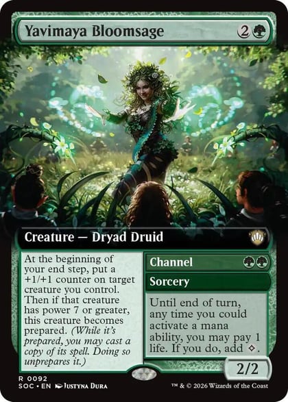 Yavimaya Bloomsage (Extended Art), Commander: Secrets of Strixhaven 92