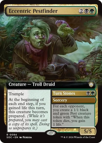 Eccentric Pestfinder (Extended Art), Commander: Secrets of Strixhaven 94