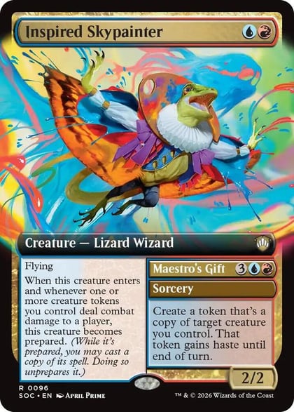 Inspired Skypainter (Extended Art), Commander: Secrets of Strixhaven 96