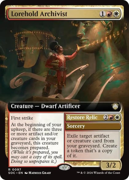 Lorehold Archivist (Extended Art), Commander: Secrets of Strixhaven 97