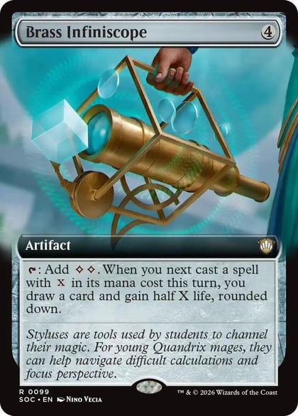 Brass Infiniscope (Extended Art), Commander: Secrets of Strixhaven 99