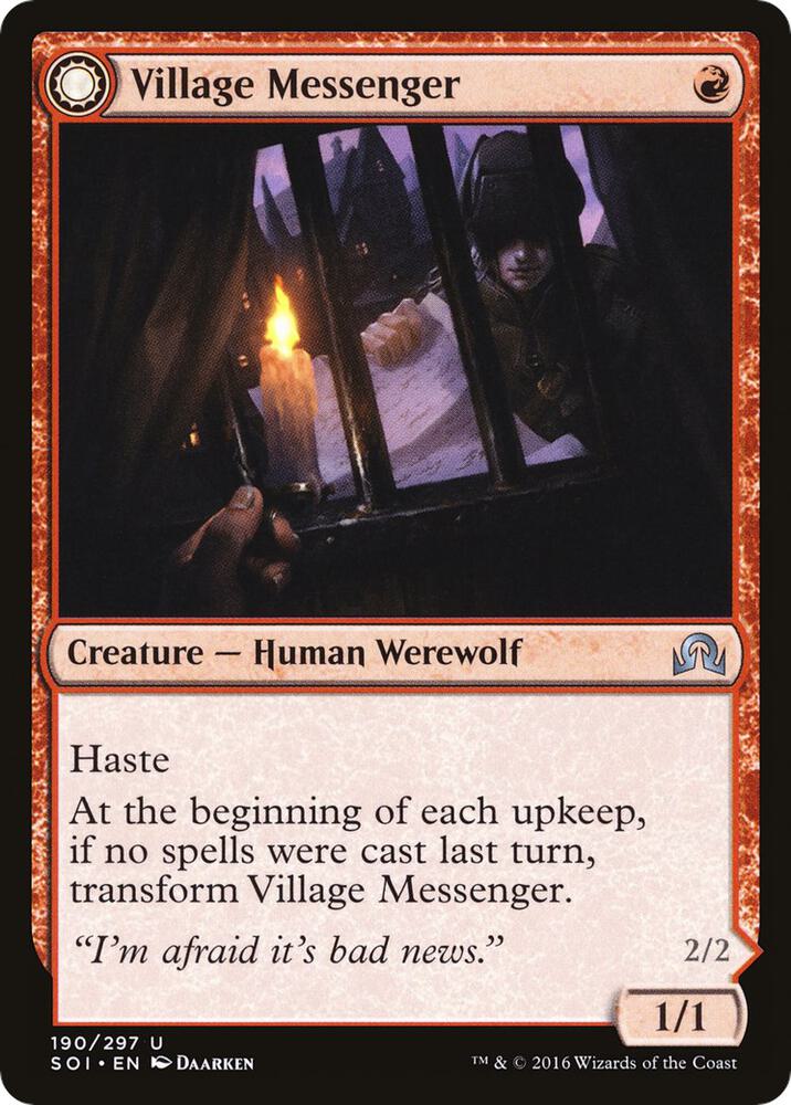 Village Messenger, Shadows over Innistrad 190