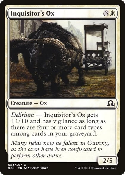 Inquisitor's Ox, Shadows over Innistrad 24