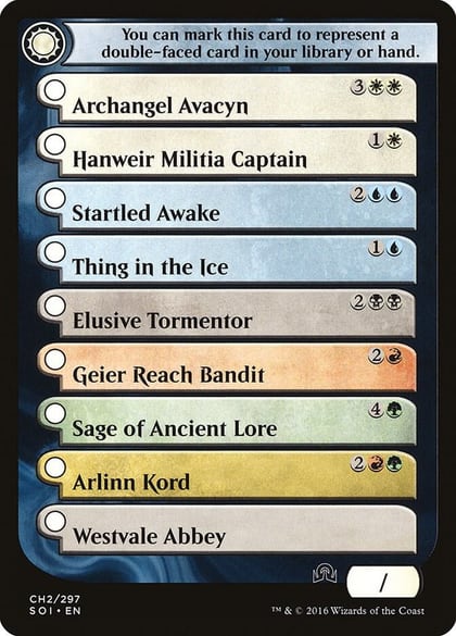 Checklist Card - (CH2) Shadows over Innistrad, Shadows over Innistrad CH2