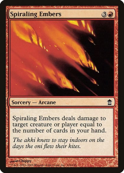 Spiraling Embers, Saviors of Kamigawa 116