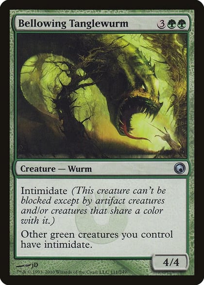 Bellowing Tanglewurm, Scars of Mirrodin 111