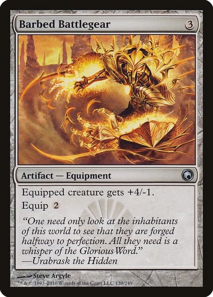 Barbed Battlegear, Scars of Mirrodin 139
