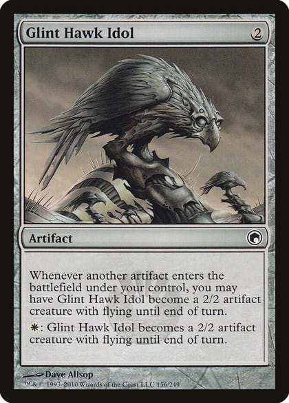 Glint Hawk Idol, Scars of Mirrodin 156
