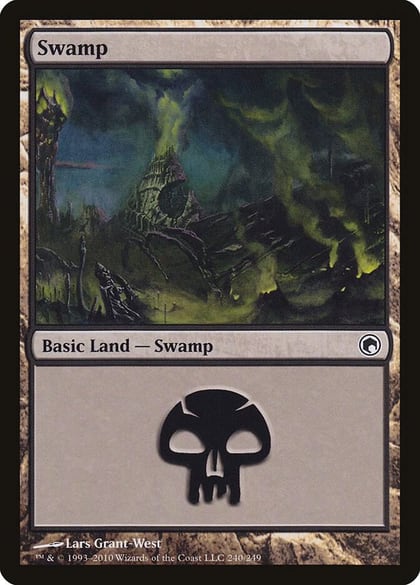 Swamp (240), Scars of Mirrodin 240