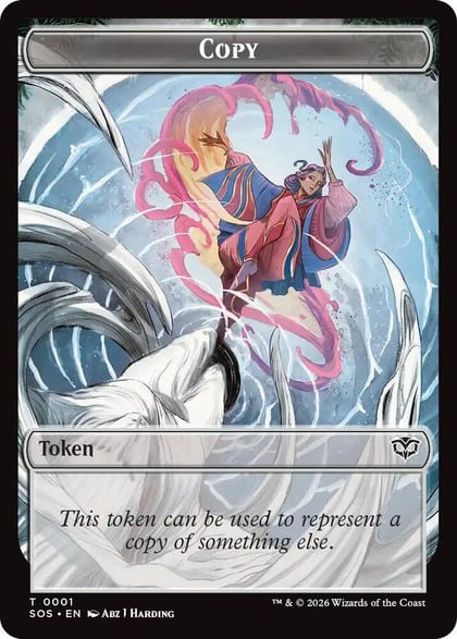 Copy // Spirit (0010) Double-Sided Token, Secrets of Strixhaven 1 // 10