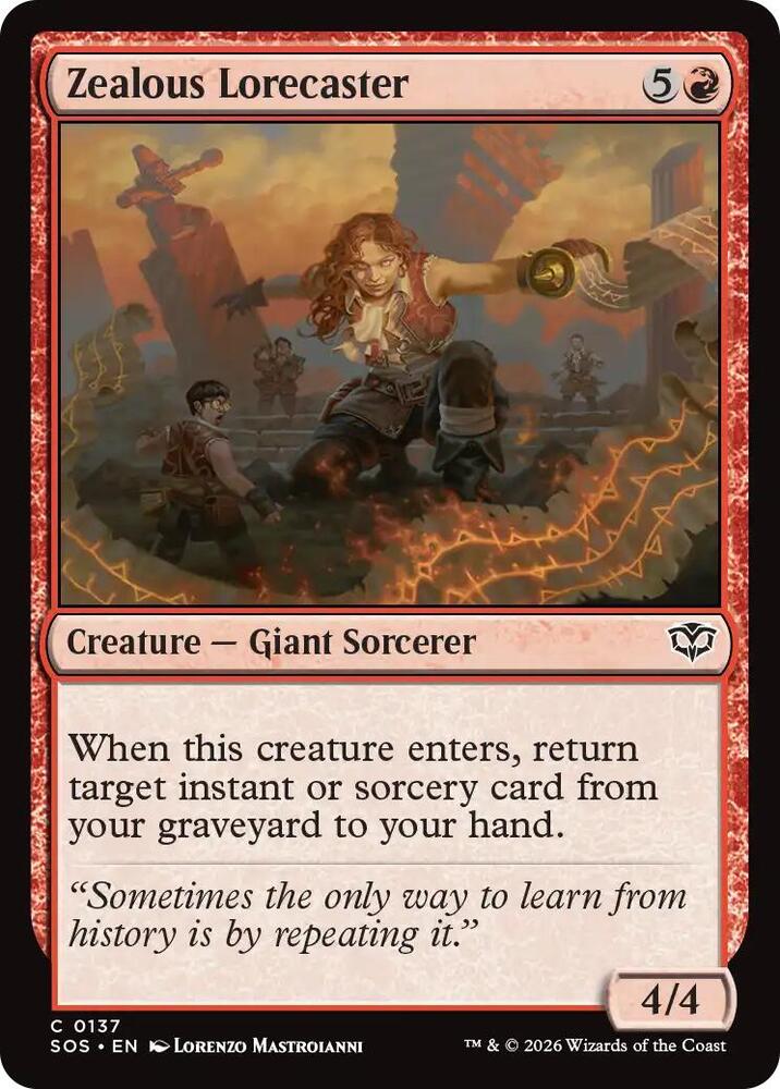 Zealous Lorecaster, Secrets of Strixhaven 137