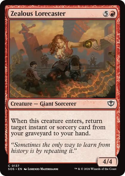 Zealous Lorecaster, Secrets of Strixhaven 137