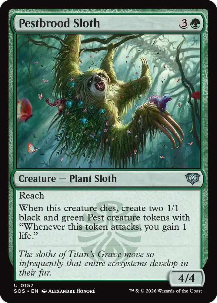 Pestbrood Sloth, Secrets of Strixhaven 157