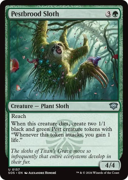 Pestbrood Sloth, Secrets of Strixhaven 157