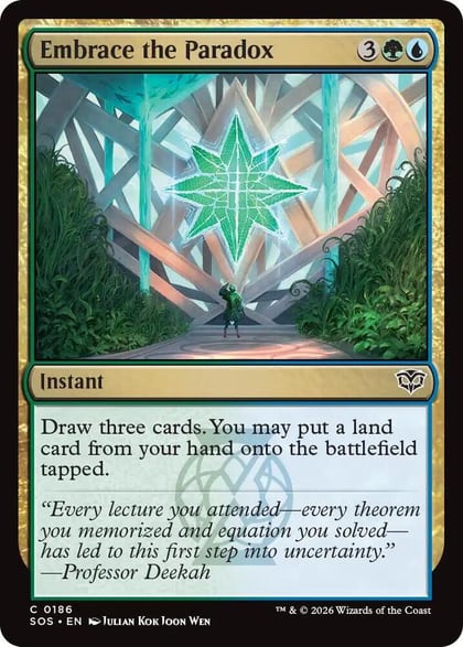 Embrace the Paradox, Secrets of Strixhaven 186