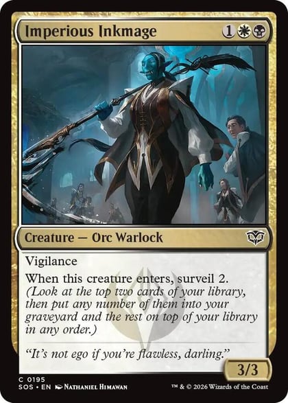 Imperious Inkmage, Secrets of Strixhaven 195
