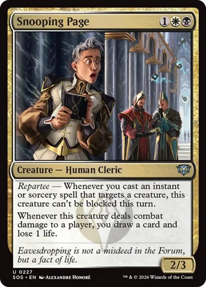 Snooping Page, Secrets of Strixhaven 227