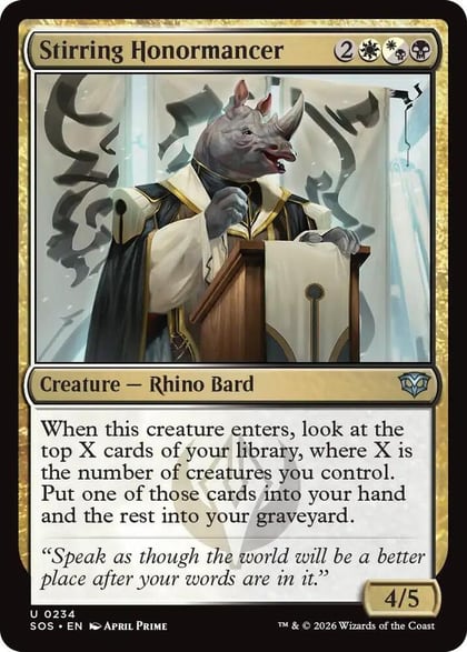 Stirring Honormancer, Secrets of Strixhaven 234