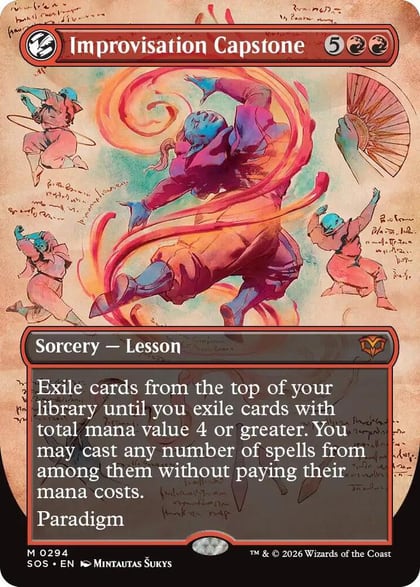 Improvisation Capstone (Borderless), Secrets of Strixhaven 294