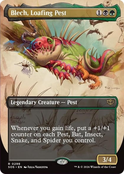 Blech, Loafing Pest (Borderless), Secrets of Strixhaven 298