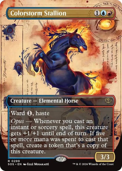 Colorstorm Stallion (Borderless), Secrets of Strixhaven 299