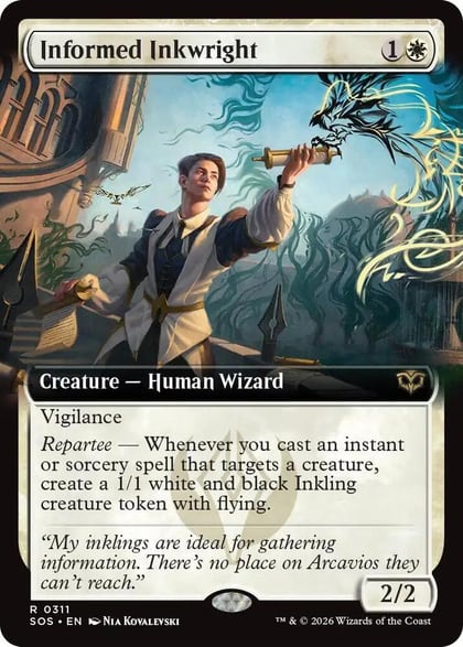 Informed Inkwright (Extended Art), Secrets of Strixhaven 311