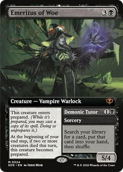 Emeritus of Woe (Extended Art), Secrets of Strixhaven 324