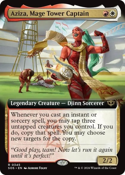 Aziza, Mage Tower Captain (Extended Art), Secrets of Strixhaven 345