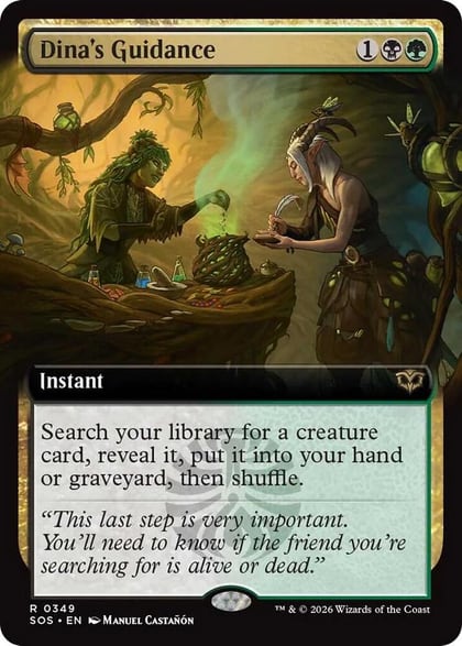 Dina's Guidance (Extended Art), Secrets of Strixhaven 349