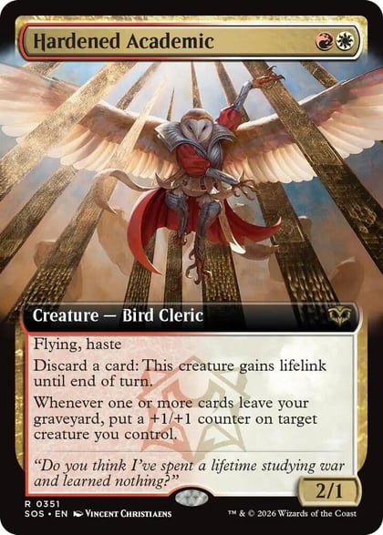 Hardened Academic (Extended Art), Secrets of Strixhaven 351