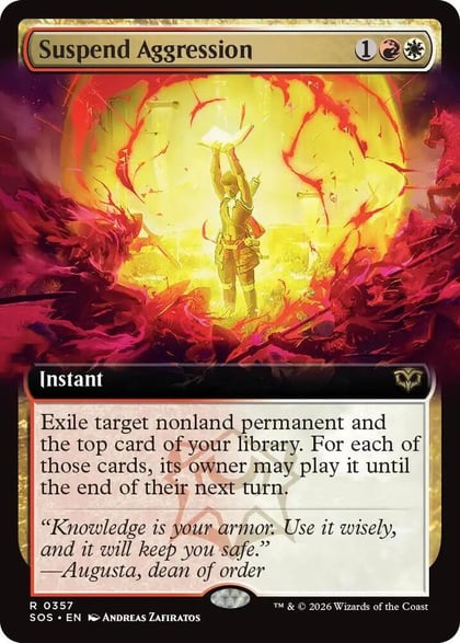 Suspend Aggression (Extended Art), Secrets of Strixhaven 357