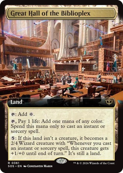 Great Hall of the Biblioplex (Extended Art), Secrets of Strixhaven 361