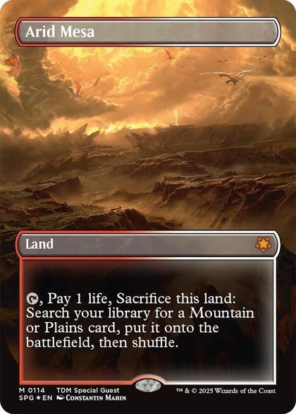 Arid Mesa (Borderless) (Dragonscale Foil), Special Guests 114