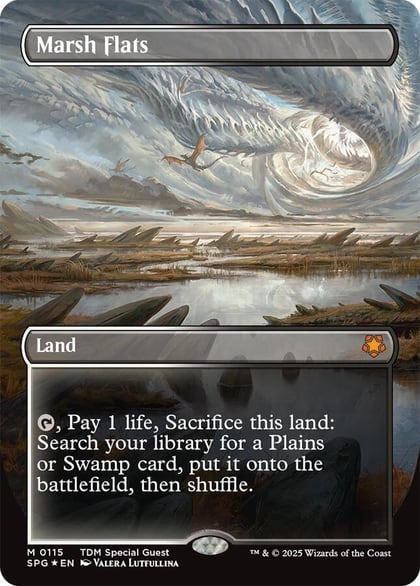 Marsh Flats (Borderless) (Dragonscale Foil), Special Guests 115