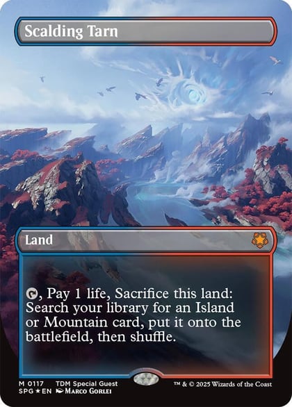 Scalding Tarn (Borderless) (Dragonscale Foil), Special Guests 117