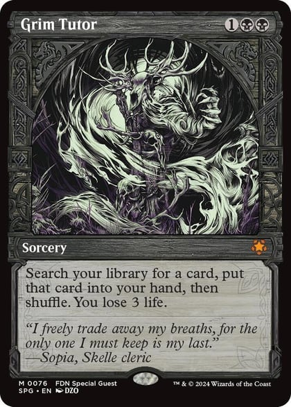 Grim Tutor (Showcase), Special Guests 76