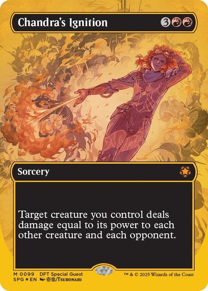 Chandra's Ignition (Borderless) (First-Place Foil), Special Guests 99