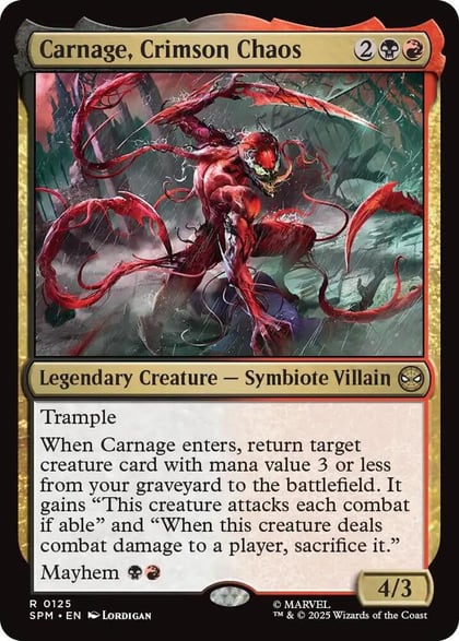Carnage, Crimson Chaos, Marvel's Spider-Man 125