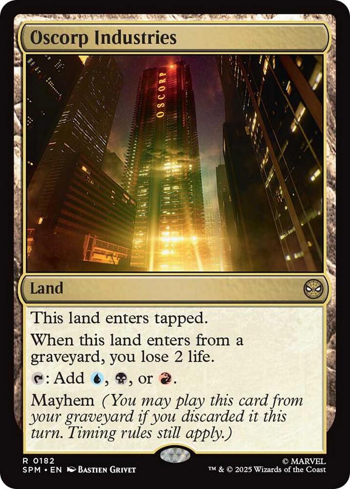 Oscorp Industries, Marvel's Spider-Man 182