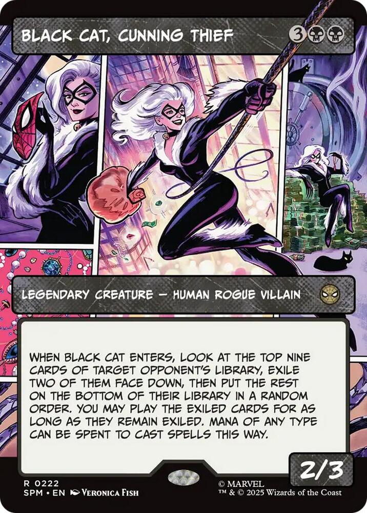Black Cat, Cunning Thief (Borderless), Marvel's Spider-Man 222