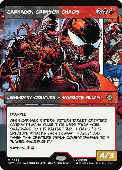 Carnage, Crimson Chaos (Borderless), Marvel's Spider-Man 227