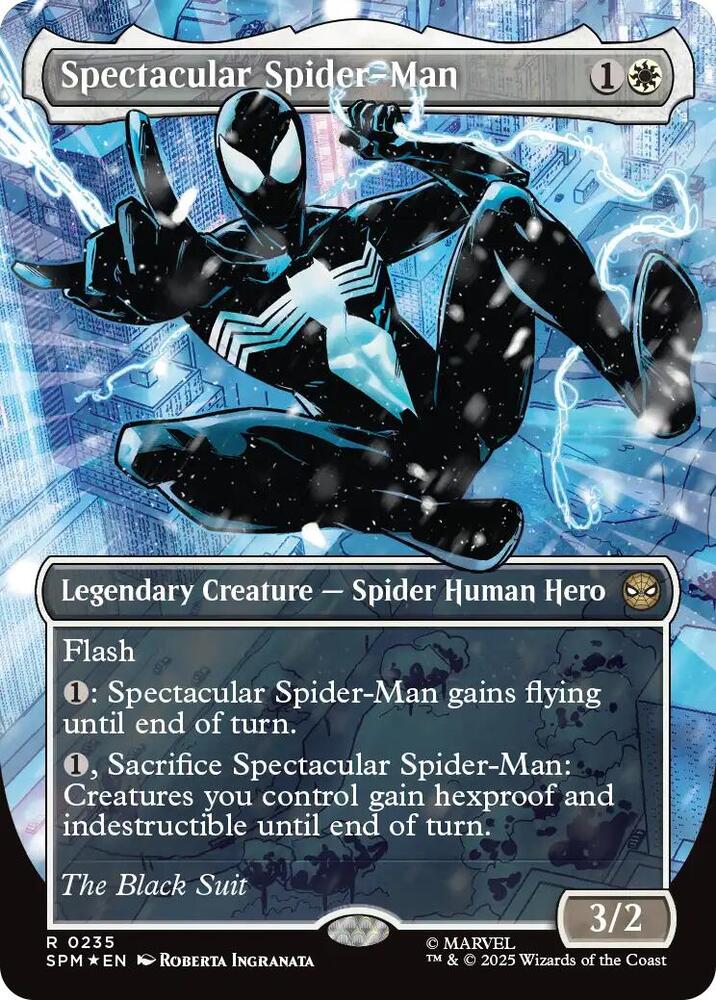 Spectacular Spider-Man (0235) (Borderless) (Textured Foil), Marvel's Spider-Man 235