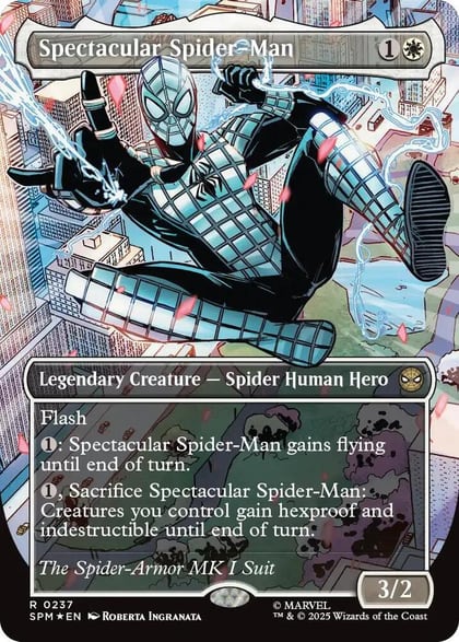Spectacular Spider-Man (0237) (Borderless) (Textured Foil), Marvel's Spider-Man 237
