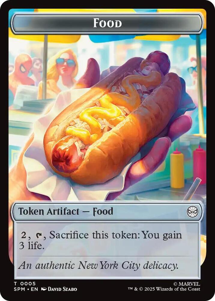 Food // Robot Double-Sided Token, Marvel's Spider-Man 5 // 6