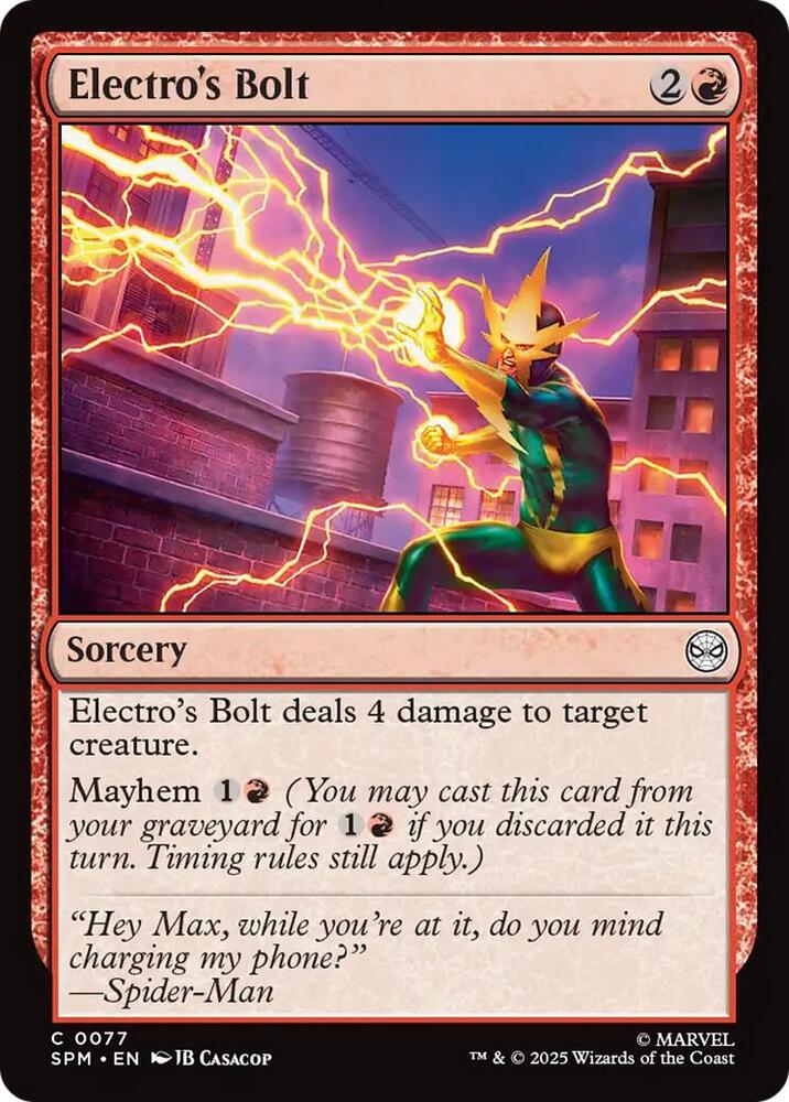 Electro's Bolt, Marvel's Spider-Man 77