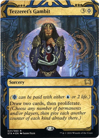 Tezzeret's Gambit (Foil Etched), Strixhaven: Mystical Archive 21